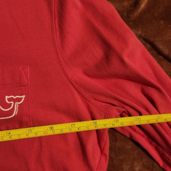 Vineyard Vines Hot Pink Medium Cotton Long Sleeve Whale Tshirt - Picture 7 of 8